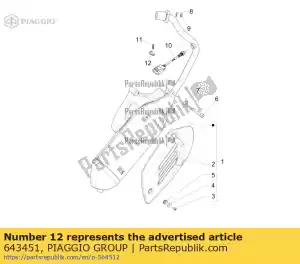 Piaggio Group 643451 strap - Bottom side