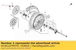 Here you can order the no description available at the moment from Honda, with part number 44301GFM970: