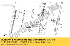 Honda 51410GM7641 pipe comp fr fourche - La partie au fond