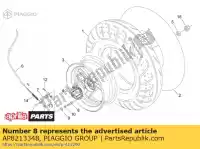 AP8213348, Piaggio Group, Came de frein arrière aprilia  sonic 50 1998 1999 2000 2001 2002 2003 2004 2005 2006 2007, Nouveau