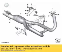 Here you can order the bracket, exhaust manifold (to 08/2016) from BMW, with part number 18518522488: