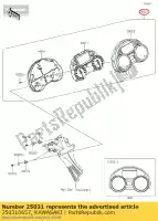 250310657, Kawasaki, meter-assy, ??combinazione, un kawasaki zzr  f performance sport abs zx1400 h j zzr1400 ninja zx14r brembo ohlins 1400 , Nuovo