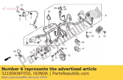 Aqui você pode pedir o arnês de arame em Honda , com o número da peça 32100KWF950:
