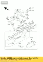 180201271, Kawasaki, Deflettore kawasaki kx 125, Nuovo