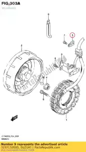 suzuki 3237132E00 clamp,magneto l - Bottom side