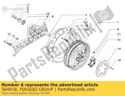 Here you can order the tubeless valve from Piaggio Group, with part number 564918: