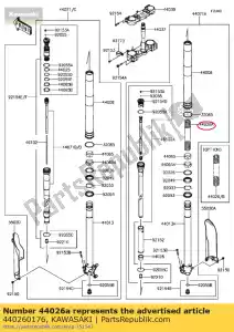 kawasaki 440260176 widelec przedni spr??ynowy, k = 9,8n kx250 - Dół