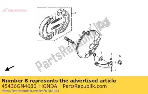 honda 45436GN4680 noot, fr. remarm - Onderkant