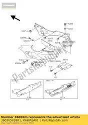 Qui puoi ordinare lato coperchio, rh, p. A. Whi da Kawasaki , con numero parte 360305428R1: