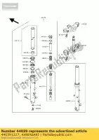 440391227, Kawasaki, suporte-garfo superior kawasaki zephyr 1100 , Novo