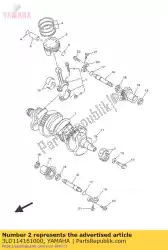 Here you can order the plane bearing, crankshaft 1 from Yamaha, with part number 3LD114161000: