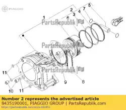 Qui puoi ordinare pistone completo cat. A da Piaggio Group , con numero parte 8435190001: