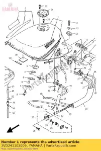 Yamaha 3VD241102009 fuel tank comp. - Bottom side