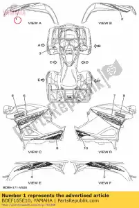 yamaha BDEF165E10 gráfico, frente - Lado inferior