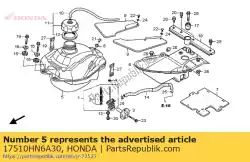 tank comp brandstof van Honda, met onderdeel nummer 17510HN6A30, bestel je hier online: