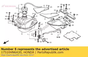 Honda 17510HN6A30 zbiornik paliwa komp - Dół