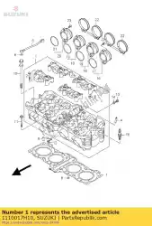 Here you can order the head assy,cylin from Suzuki, with part number 1110017H10: