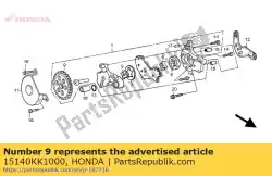 Ici, vous pouvez commander le engrenage, entraîné par pompe à huile (30t) auprès de Honda , avec le numéro de pièce 15140KK1000: