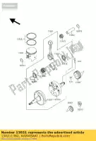 130311382, Kawasaki, vilebrequin-comp kawasaki kdx  h kdx200 200 , Nouveau