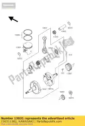 Aquí puede pedir cigüeñal-comp de Kawasaki , con el número de pieza 130311382: