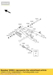 arm-comp-swing bn125-a1 van Kawasaki, met onderdeel nummer 330011534, bestel je hier online: