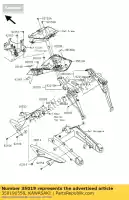 350190558, Kawasaki, rabat, lh zr1000ebf kawasaki z 1000 2010 2011 2012 2013, Nouveau