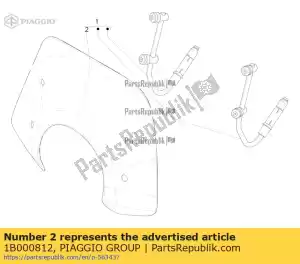 Piaggio Group 1B000812 pára-brisa - Lado inferior