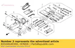 Ici, vous pouvez commander le capuchon, boîte à outils auprès de Honda , avec le numéro de pièce 83504KAE000: