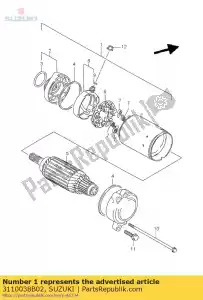 Suzuki 3110038B02 motore d'avviamento - Il fondo