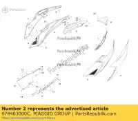 674463000C, Piaggio Group, linker binnenzijde aprilia  srv zapm55103, zd4m55104, zapm55104 850 2012 2016 2017 2018 2019, Nieuw