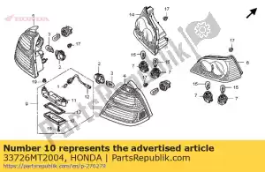 Honda 33726MT2004 lentille, éclairage de licence - La partie au fond