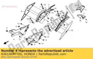 Honda 83610KPPT00 capa, l. lado - Lado inferior