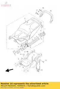 yamaha 4KG2478E0000 cavo, blocco sedile - Il fondo