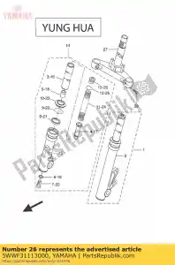 yamaha 5WWF31113000 tappo a vite - Il fondo