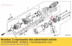 Honda 31204MN5008 parafuso, terminal - Lado inferior