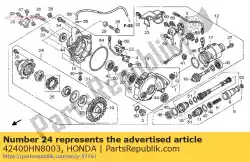 Aqui você pode pedir o diferencial assy. Em Honda , com o número da peça 42400HN8003: