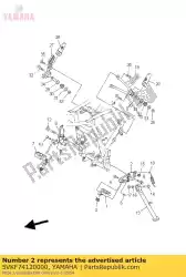 Aqui você pode pedir o suporte para os pés do suporte 1 em Yamaha , com o número da peça 5VKF74120000: