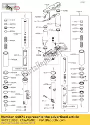 Qui puoi ordinare damper-assy, ?? Fork, lh vn900bff da Kawasaki , con numero parte 440711089: