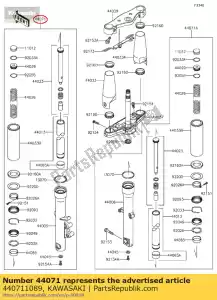 kawasaki 440711089 damper-assy, ??fork, lh vn900bff - Il fondo