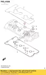 Aquí puede pedir tapa, culata de cilindro de Suzuki , con el número de pieza 1117104K10: