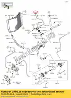 390620614, Kawasaki, tubo di raffreddamento, sfiato aria kawasaki zzr  f performance sport zx1400 e abs h j zzr1400 ninja zx14r brembo ohlins 1400 , Nuovo