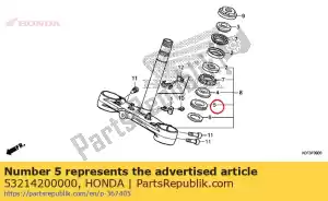 honda 53214200000 dust seal, steering head - Bottom side