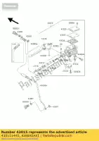 430151492, Kawasaki, maître-cylindre-assy, kawasaki zrx  s r c zephyr 1100 zrx1200 zrx1200r zrx1200s zxr1200s 1200 , Nouveau