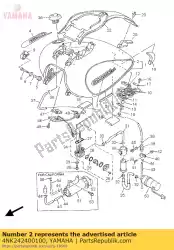 afbeeldingenset van Yamaha, met onderdeel nummer 4NK242400100, bestel je hier online:
