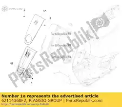 Aquí puede pedir cubierta de la columna de dirección de Piaggio Group , con el número de pieza 62114360F2: