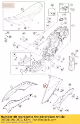 Ici, vous pouvez commander le becquet l / s noir auprès de KTM , avec le numéro de pièce 7650815010030: