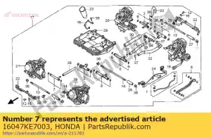 honda 16047KE7003 conjunto conjunto, combustible - Lado inferior