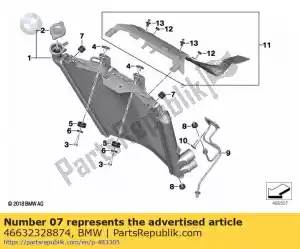 bmw 46632328874 grommet - Bottom side