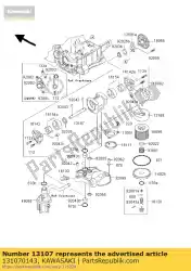 Here you can order the shaft zr1200a6f from Kawasaki, with part number 131070143: