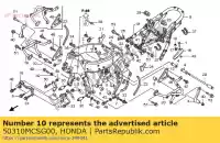 50310MCSG00, Honda, piastra, r. fr. gancio motore honda st 1300 2002 2003 2004 2006 2007 2008 2009 2010, Nuovo